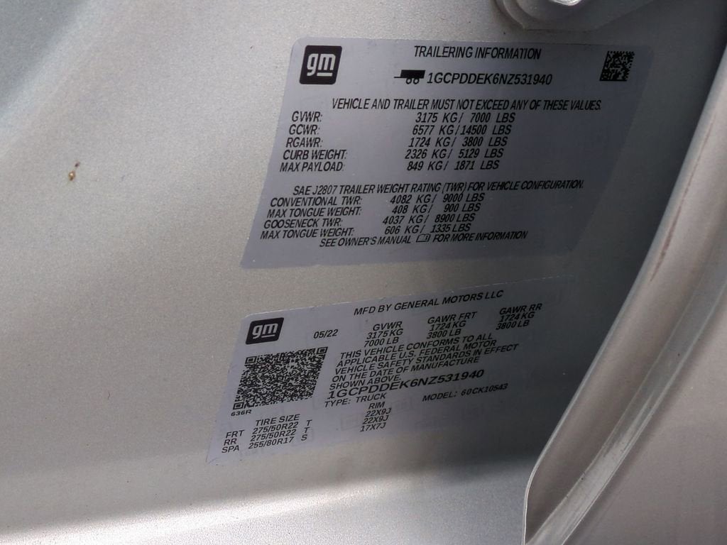 2022 Chevrolet Silverado 1500 LT