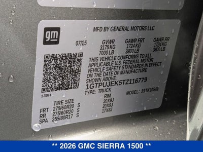 2026 GMC Sierra 1500 Elevation