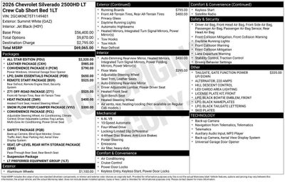 2026 Chevrolet Silverado 2500 HD LT