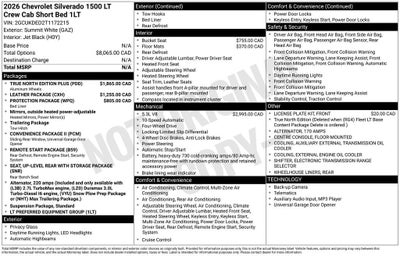 2026 Chevrolet Silverado 1500 LT