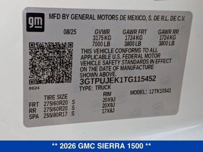 2026 GMC Sierra 1500 Elevation