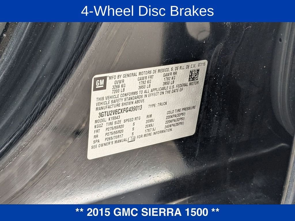 2015 GMC Sierra 1500 SLT