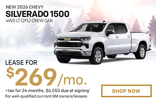 New 2026 Chevrolet Silverado 1500 4WD LT (2FL) Crew Cab