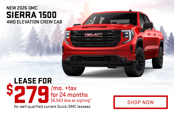 New 2026 GMC Sierra 1500 4WD Elevation Crew Cab