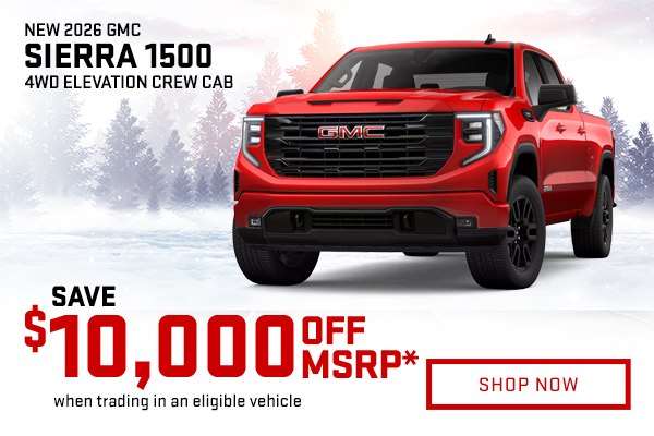 New 2026 GMC Sierra 1500 4WD Elevation Crew Cab